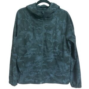 Lululemon Pack it Up Jacket Incognito Camo Multi Gray Lightweight Womens Size: 8